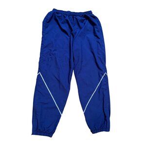 Skilcraft JWOD Blue Track Windbreaker Nylon Pants Mens Medium Elastic Waist Mesh